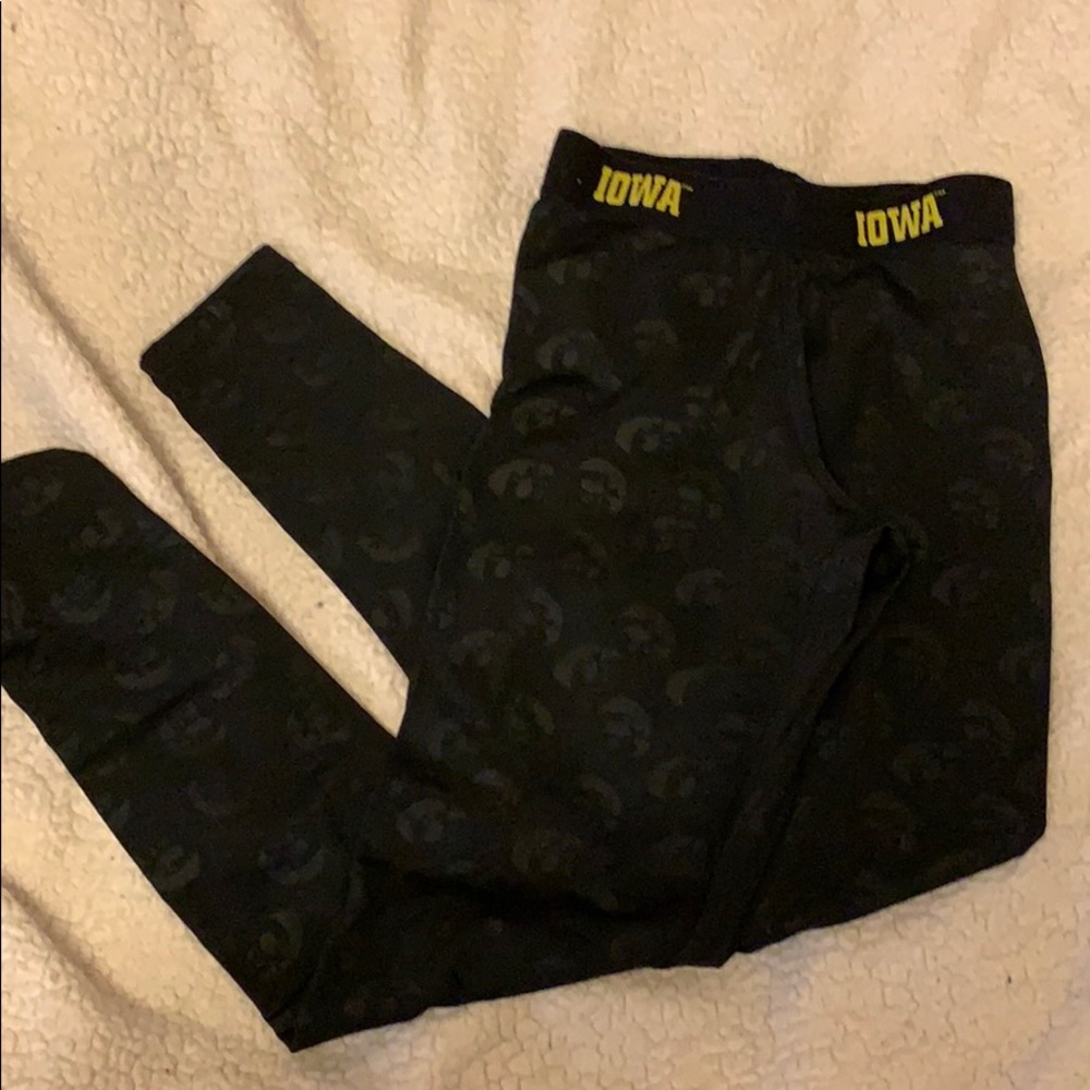 Black Iowa hawkeye leggings